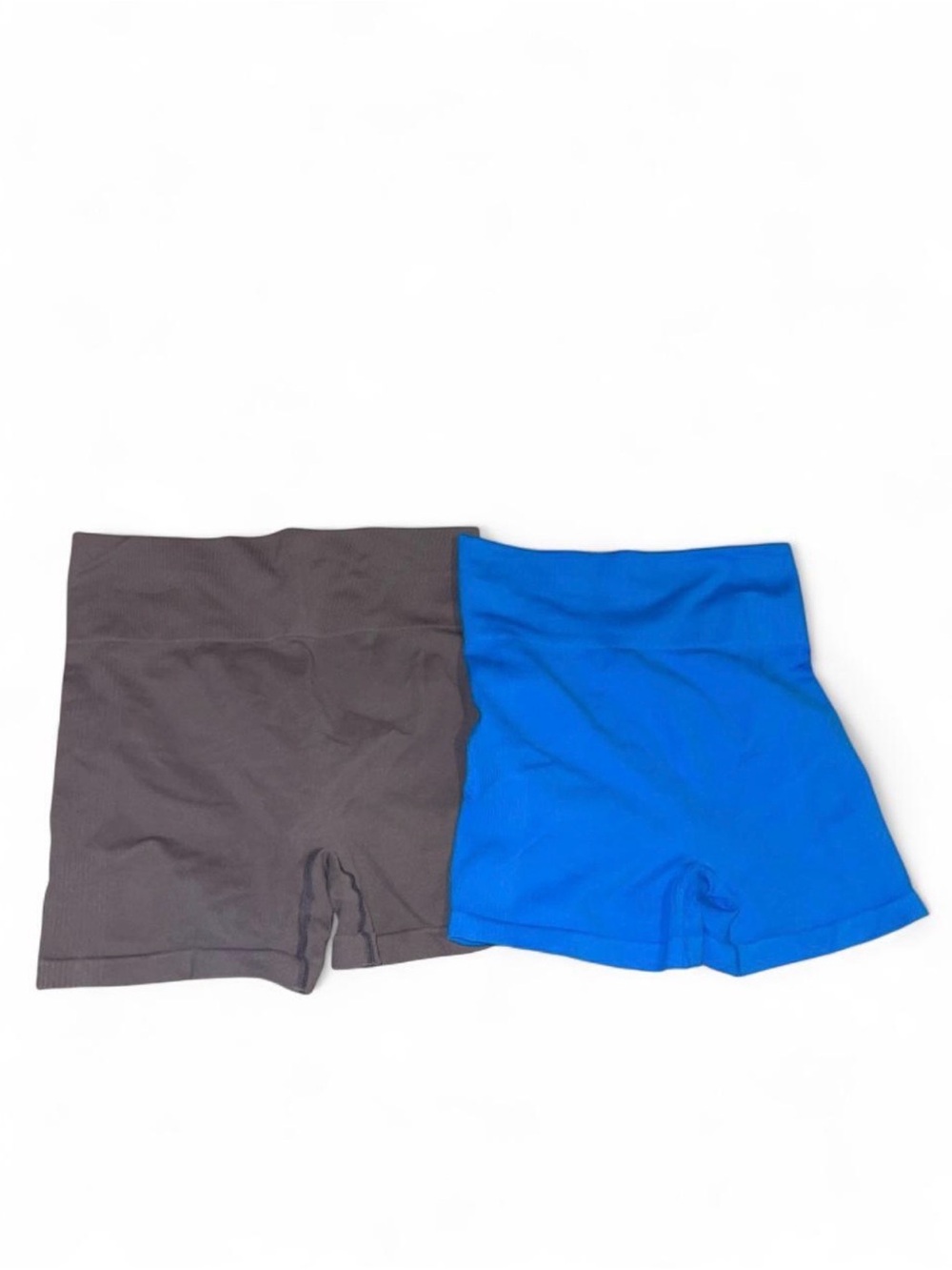 Women’s Seamless Active Shorts - Blue and Gray